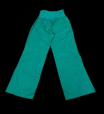NEW Linen Wide Leg Summer Pants Sz Lrg Green Love Tree See Measurements - Image 1 of 4