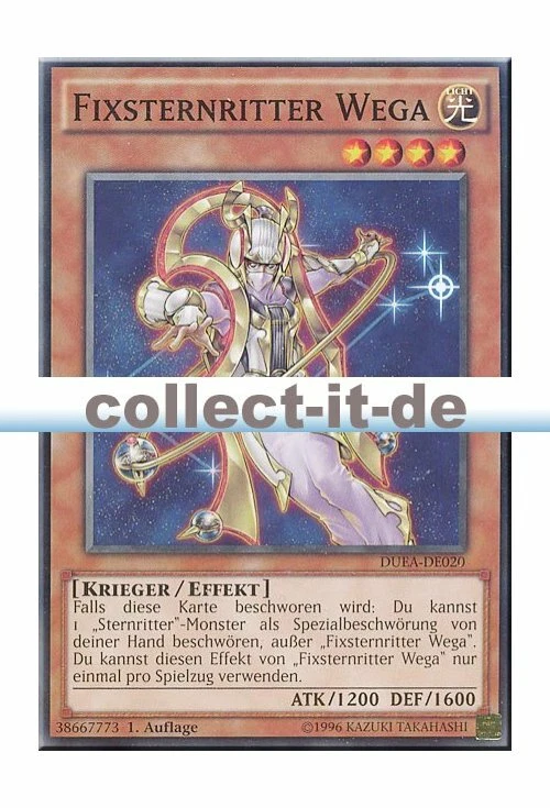 Yugioh DUEA-DE020 Fixsternritter Wega - 1. Auflage - Bild 1 von 1
