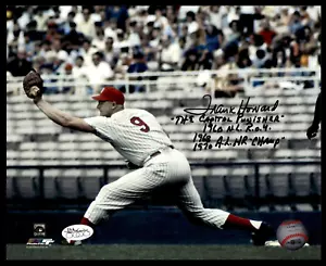 FRANK HOWARD SIGNED 8X10 "THE CAPITAL PUNISHER 1690 ROY 1968/70 AL HR CHAMP" JSA - Picture 1 of 1