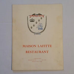 Vintage Maison Lafitte Speisekarte berühmt 60er-70er Briarcliff Manor NY französisches Restaurant - Bild 1 von 7