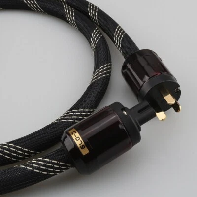 P103 HIFI Aduio Pure copper US AU EU Power Cord Audiophile Figure 8 IEC C7 Cable - Image 1 of 4