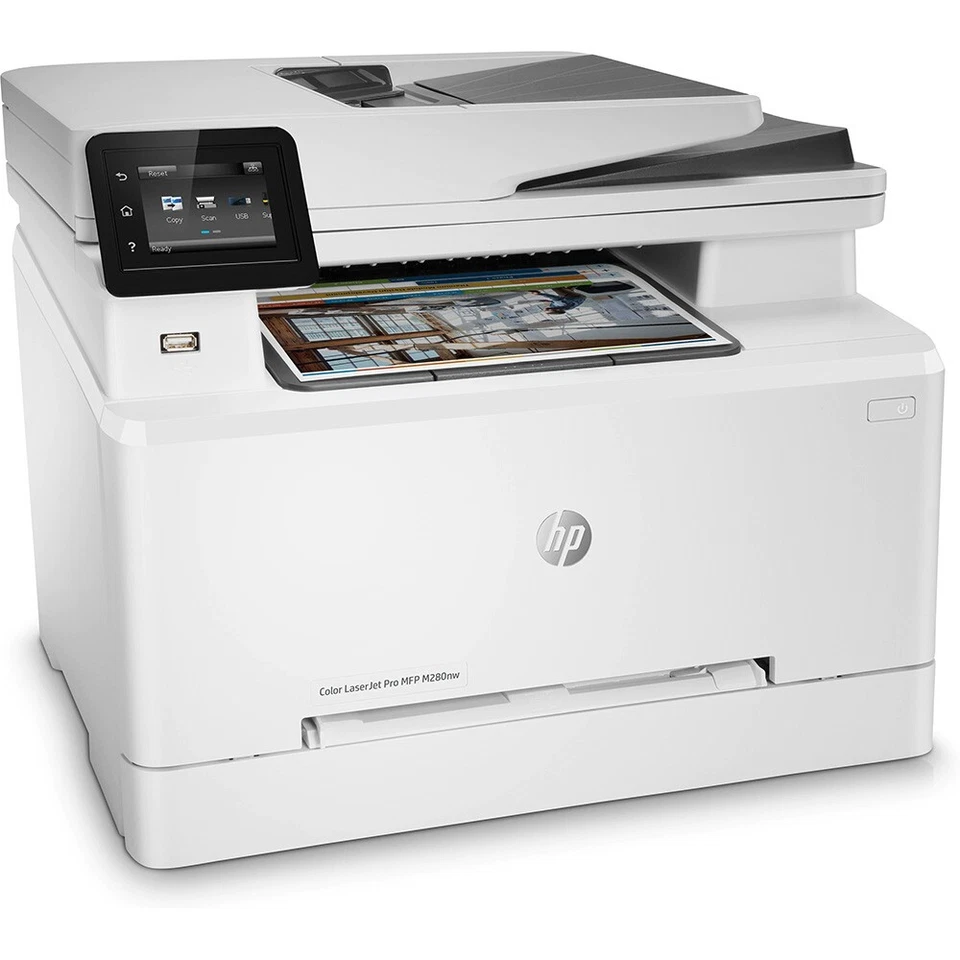HP Colour LaserJet M280nw M280 MFP A4 Wireless USB Desktop Multifunction Printer - Image 1 of 1
