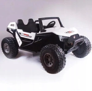 KIDS RIDE ON CAR STRENGTH CLASH 24V 4WD ELECTRIC 2 SEATS REMOTE - (WHITE) - Picture 1 of 6