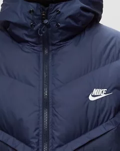 Nike Storm Fit Coat Windrunner Hooded Insulated Triple Blue Jacket Men Size 2XL - Picture 1 of 6