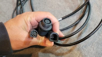 Humminbird 9-M360-2-DDI-Y HELIX MEGA 360 &2D/MDI Transducer 7Pin Y-Adapter Cable - Image 1 of 4