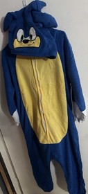 Sonic The Hedgehog Costume Adult Medium Hooded One Piece