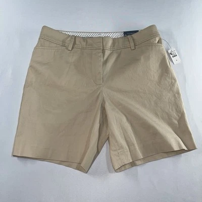 Talbots Talla 6 The Perfect Corto Caqui 100% Algodón (33X7) Elástico Informal Nuevo con Etiquetas Foto 1 de 4