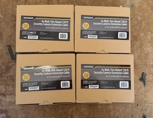 Defender In Wall, Fire Rated 130' Security Camera Extension Cable New In Box - Picture 1 of 1