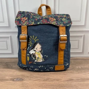 Mochila Bolso Escolar Denim Colección Animadores Pocahontas Disney Store - Imagen 1 de 13