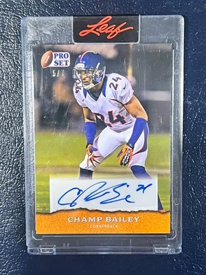 2022 Leaf Pro Set Auto Color Match Champ Bailey 5/7 #PSA-CB1 - Image 1 of 2