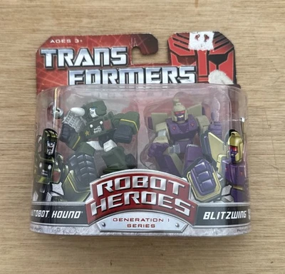 Transformers Universe Robot Heroes G1 Series Hound Vs Blitzwing 2-pack New - Image 1 of 4