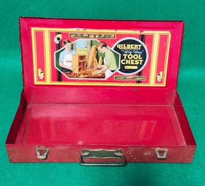 VINTAGE Gilbert Big Boy Tool Chest Red Metal Box Only USA 16X8X2.5 - Picture 1 of 12