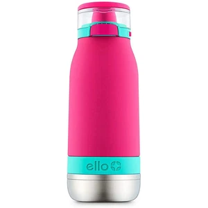 Ello Emma Vacuum Insulated 14 oz Purple Stainless Steel Water Bottle with Lockin - Picture 1 of 7