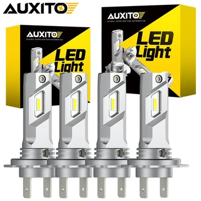 4x Super Bright H7 LED Headlight Bulbs Conversion Kit High Low Beam 6500K White - Image 1 of 4