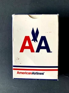 American Airlines Spielkarten Poker Größe Deck 2 1/2" x 3 1/2" geöffnet Neu im Karton - Bild 1 von 10