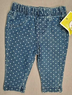 Baby Girl New Circo Newborn Polka Dot Jean Leggings/Pants - Image 1 of 2