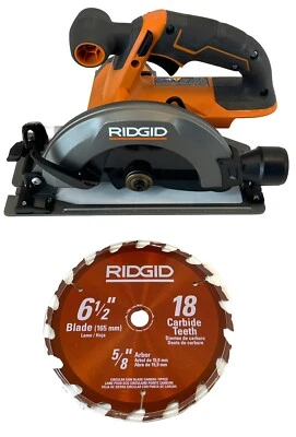 Ridgid 18V Cordless 6 1/2 in Circular Saw W/ Blade Tool Only Model R8655B - Image 1 of 4