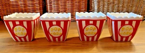 LOT OF FOUR (4) ALCO Novelty Ceramic Popcorn Bowl Candy Dish - Picture 1 of 24