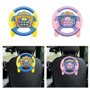 Simulation Steering Wheel Toy Musical Driving Wheel for Kids Boy Girls Gifts - Picture 1 of 15
