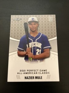 Nazier Mule 2021 Leaf Perfect Game All-American Classic ROOKIE card RC #45 QTY