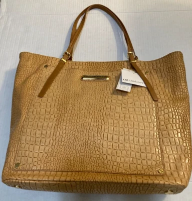 Liz Claiborne Faux Alligator Large Purse Tote Carry Handbag Brand New w/Tags - Image 1 of 4