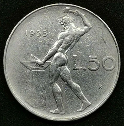 Vulcan 50 Lire 1955 ITALY (995C) Cover