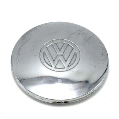 1974-84 Volkswagen VW Dasher Rabbit Scirocco Jetta Chrome 6" Center Hub Cap OEM - Image 1 of 4