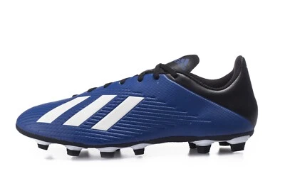 Botines de fútbol Adidas para niños X 19,4 FxG EF1615 azul real blanco negro talla 1-6 Foto 1 de 4