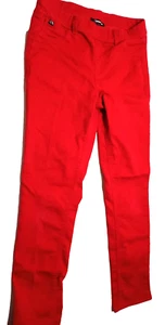 Jordache Jeggings Large 10/12 Girls Red Vintage - Picture 1 of 5