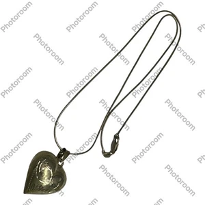 vintage 925 Sterling silver Heart Necklace . - Picture 1 of 5