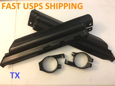 Protectores y soportes de horquilla delanteros negros para moto Kawasaki KDX200 KDX250 (91-94) Foto 1 de 4