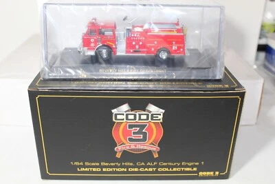CODE 3 COLLECTIBLES Beverly Hills CA Fire Dept. American LaFrance Century Engine - Image 1 of 3