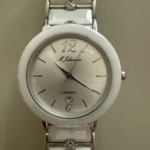 M.Johansson Damen Uhr Ceramic mit Datumsanzeige - Bild 1 von 3