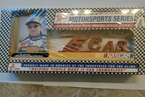 #6 Mark Martin Season Ticket Collectibles Motorsport Series Wooden w/ Card Cover