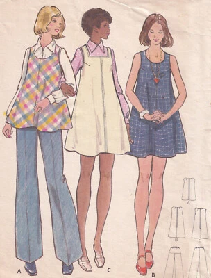 Maternity Dress Jumper Tunic Pants Pattern Size 14 Butterick 3057 Vintage - Image 1 of 4
