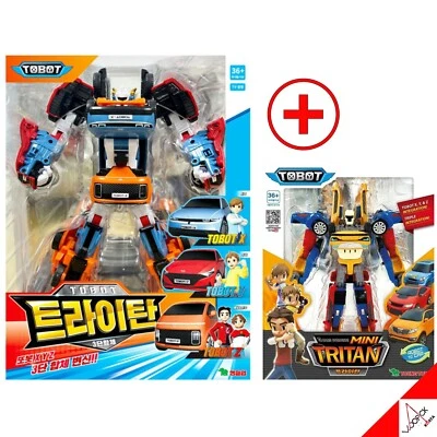TOBOT 2023 TRITAN+Mini TRITAN Set Tobot X Y Z Integration Transformer Robot NEW - Image 1 of 4