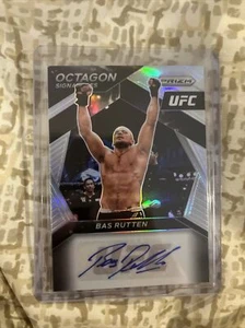 Bas Rutten 2021 Panini Prizm UFC Silver Refractor Octagon Signatures Auto Card⚡️ - Picture 1 of 4