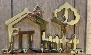 Ganchos para llaves de cabaña - cubierta superior de latón - Imagen 1 de 3