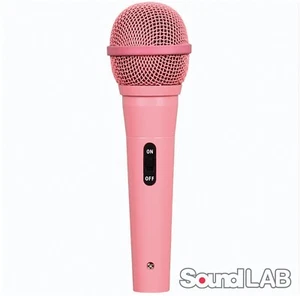 Dynamic Handheld Microphone Pink 3m XLR to 6.35mm Lead Vocal DJ Music Karaoke - Picture 1 of 2