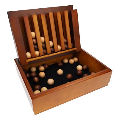 WE Games Wood Captain's Mistress Game (4 balls in a row) 11.38 inches - Image 1 of 4