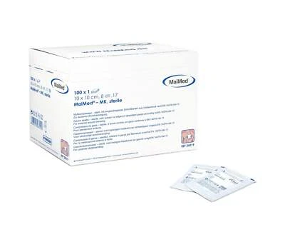 BENCARE GMBH MaiMed Mullkompressen 8-Fach - 7.5x7.5 cm Kompressen steril