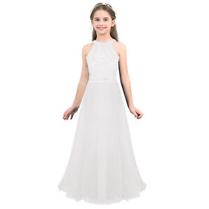 Girls Bridesmaid Dress Flower Kid Party Wedding Dress Princess Pageant Ball Gown