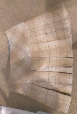 Designer GAP Beige Plaid Pleated Skirt, Size 12, In GC, Smart and Formal - Image 1 of 4
