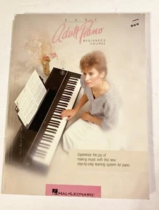 Hal-Leonard Easy Adult Piano Beginner's Course-Includes Reusable Key Stickers - Picture 1 of 8