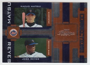 2005 Playoff Prestige Connections Foil #3 Kaz Matsui/Jose Reyes /100
