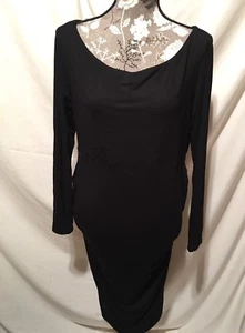 Asos Women's Black Maternity Dress w/ Long Sleeves NWT Size 12 - Picture 1 of 7