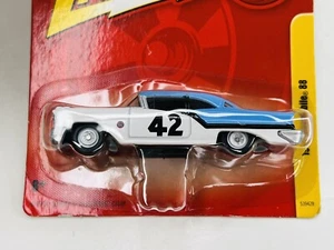 1957 Oldsmobile 88 Blue & White Stock Car Johnny Lightning 2011 Forever 64 NEW - Picture 1 of 6