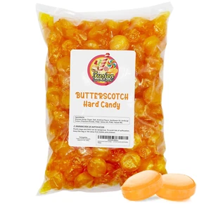 Butterscotch Hard Candy - 2LB Bag of Individually Wrapped Butter Scotch Bulk Can - Picture 1 of 12