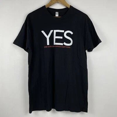 Yes Man 2008 Shirt Mens XL Black Jim Carrey Zooey Deschanel Bradly Movie Promo - Image 1 of 4