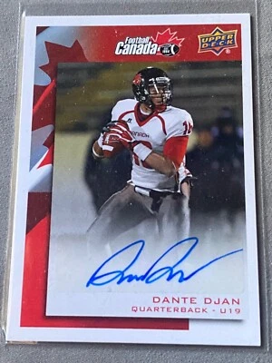 2014 Upper Deck USA Football Team Canada U-19 Rivals Auto Dante Djan #C-30 Auto - Image 1 of 2